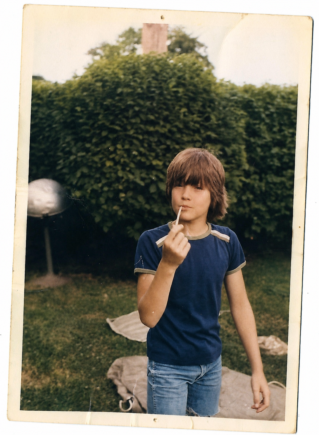 Philippe Melançon à quinze ans, photographie colorisée de 1984